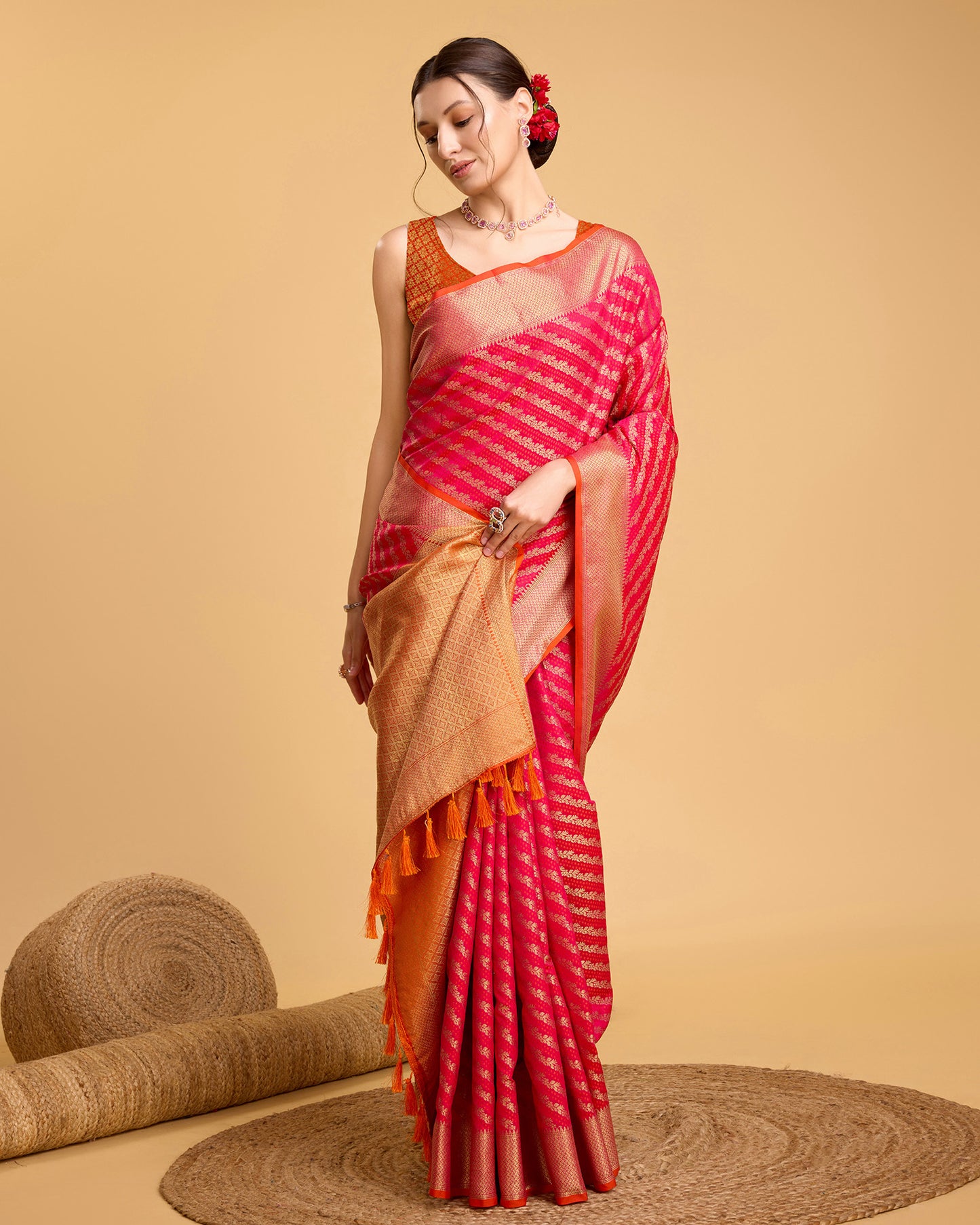 LERI BANARASI PURE PATOLA SILK SAREE RICH PALLU