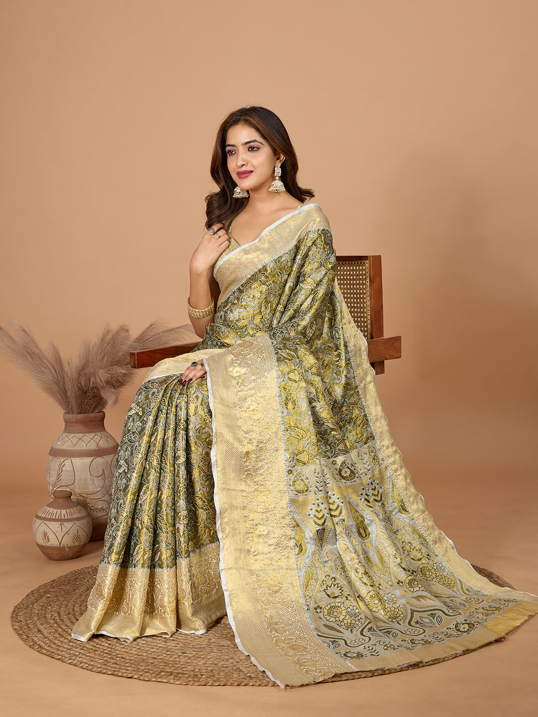 TANUSHREE ETHNIC WEAR TRADITIONAL SILK BANARSI SAREE