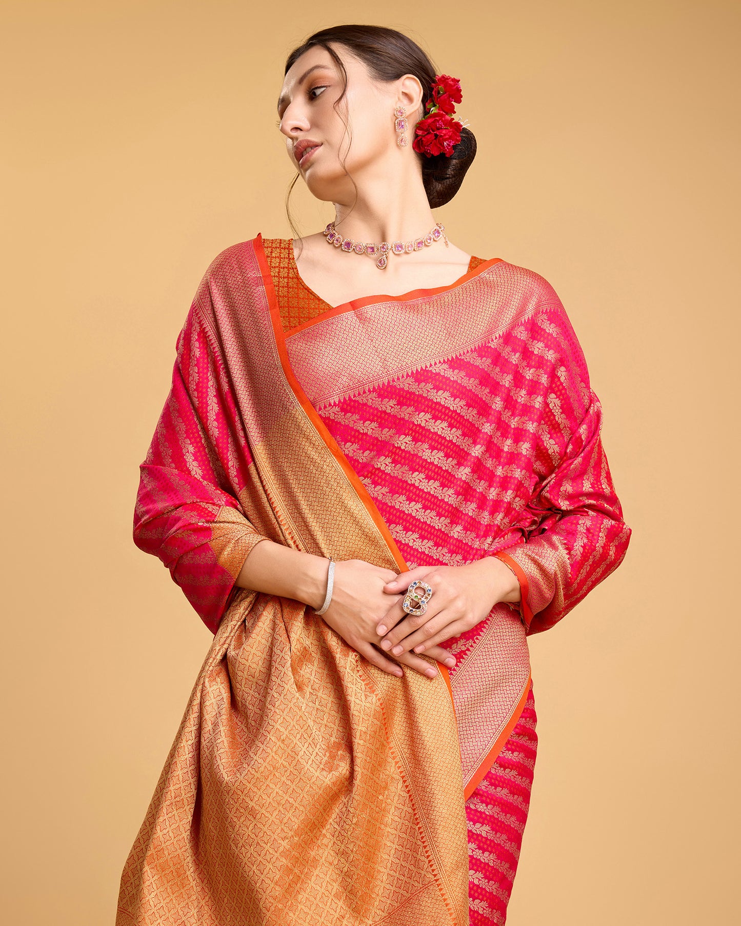 LERI BANARASI PURE PATOLA SILK SAREE RICH PALLU