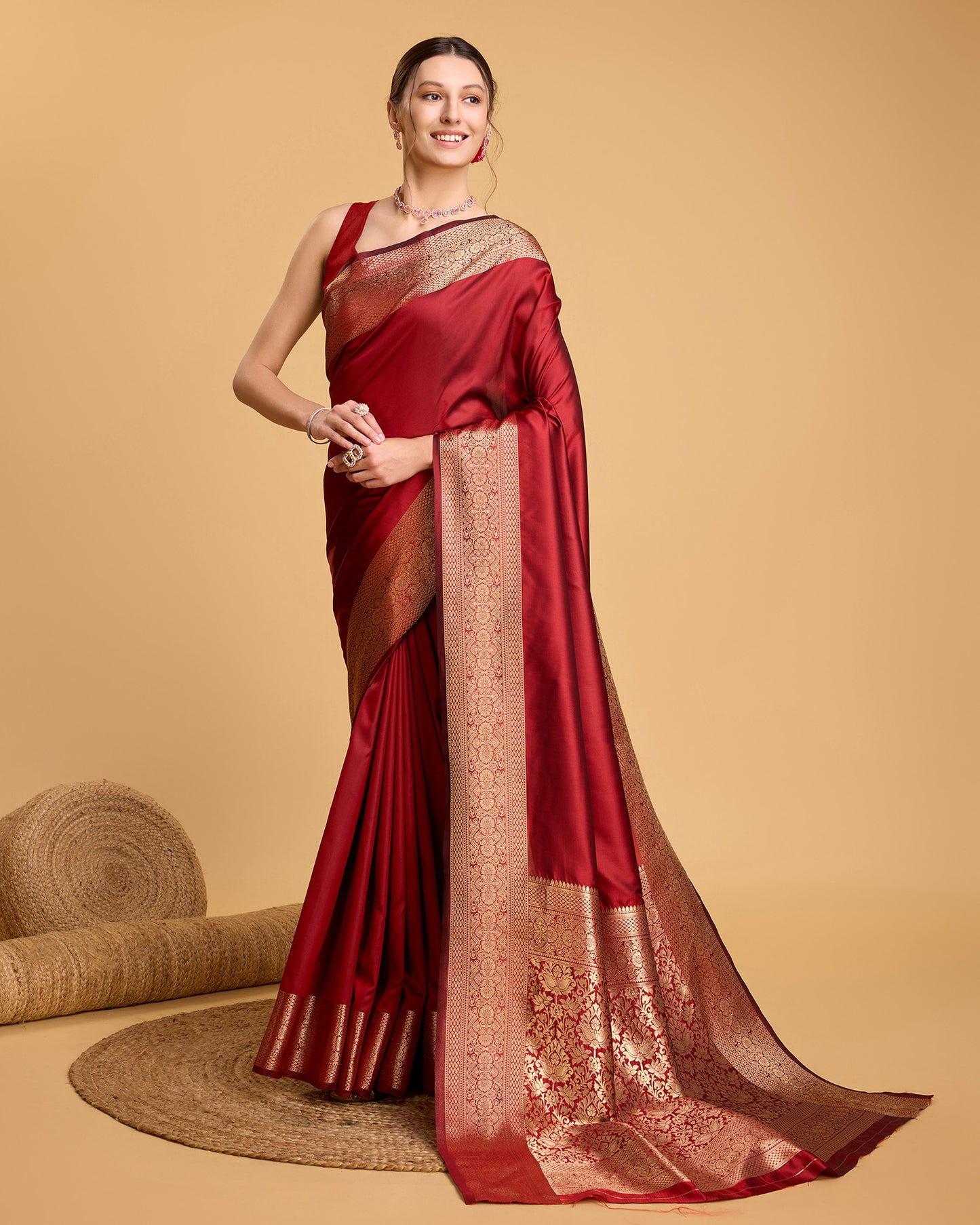 KRIYANSH WOVEN DESIGN ZARI BANARSI SAREE