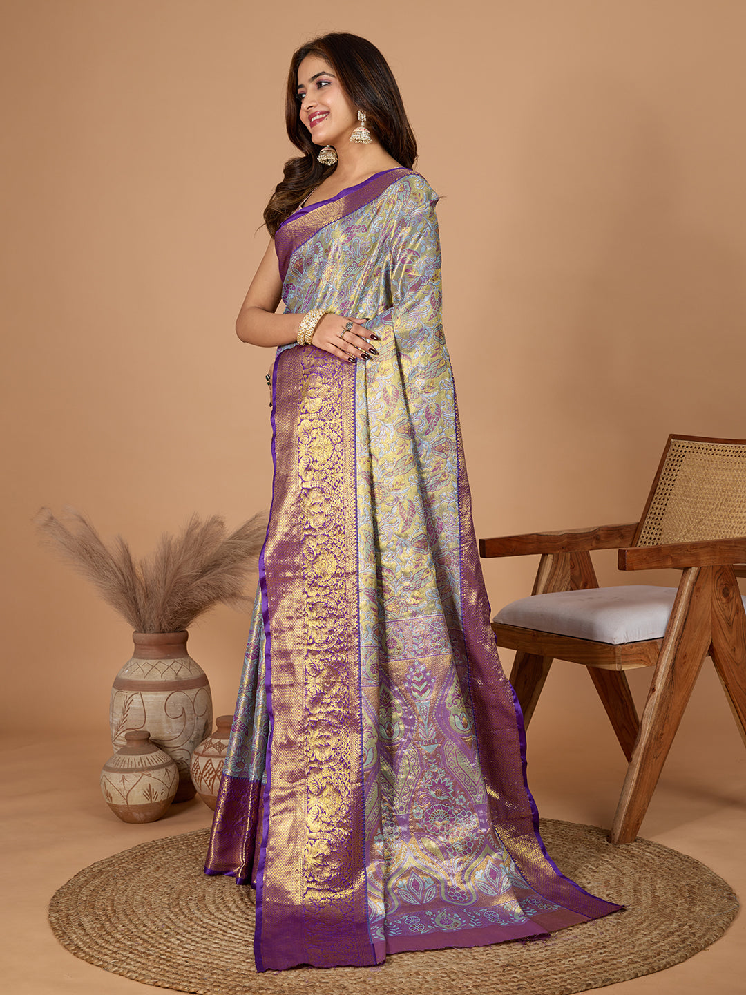 TANUSHREE ETHNIC WEAR TRADITIONAL SILK BANARSI SAREE