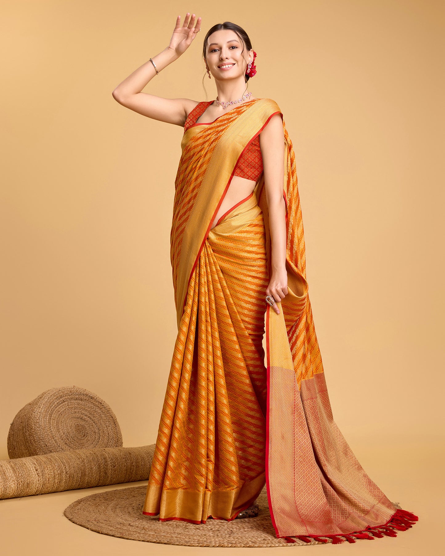 LERI BANARASI PURE PATOLA SILK SAREE RICH PALLU