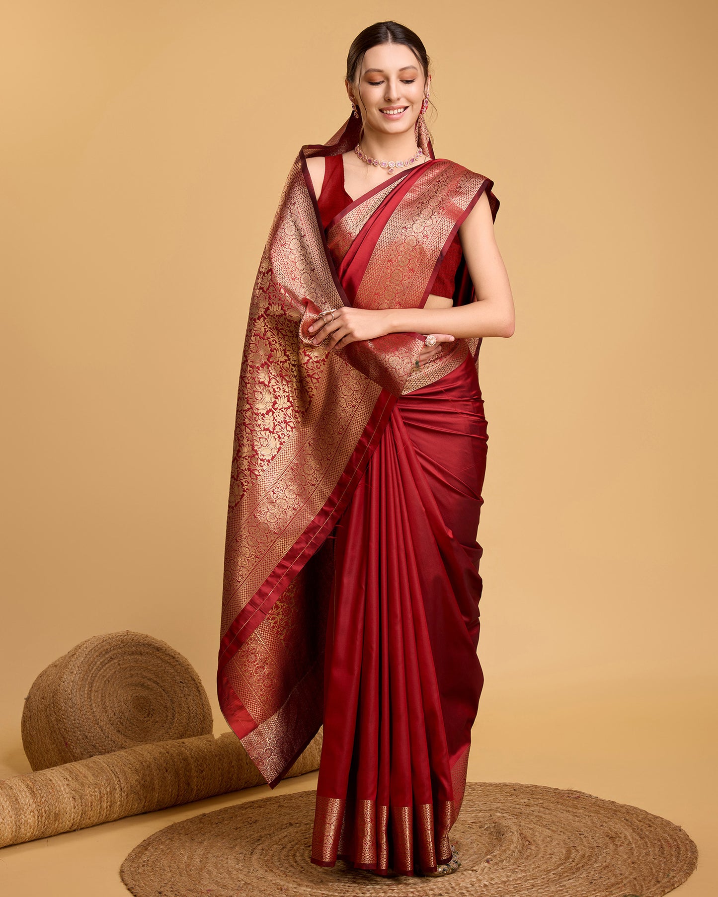 KRIYANSH WOVEN DESIGN ZARI BANARSI SAREE