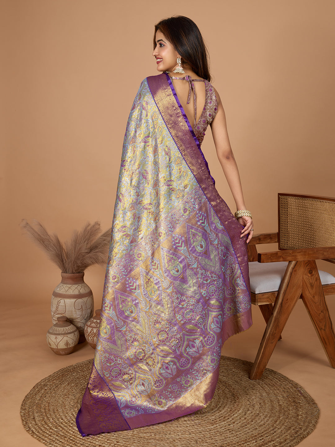 TANUSHREE ETHNIC WEAR TRADITIONAL SILK BANARSI SAREE