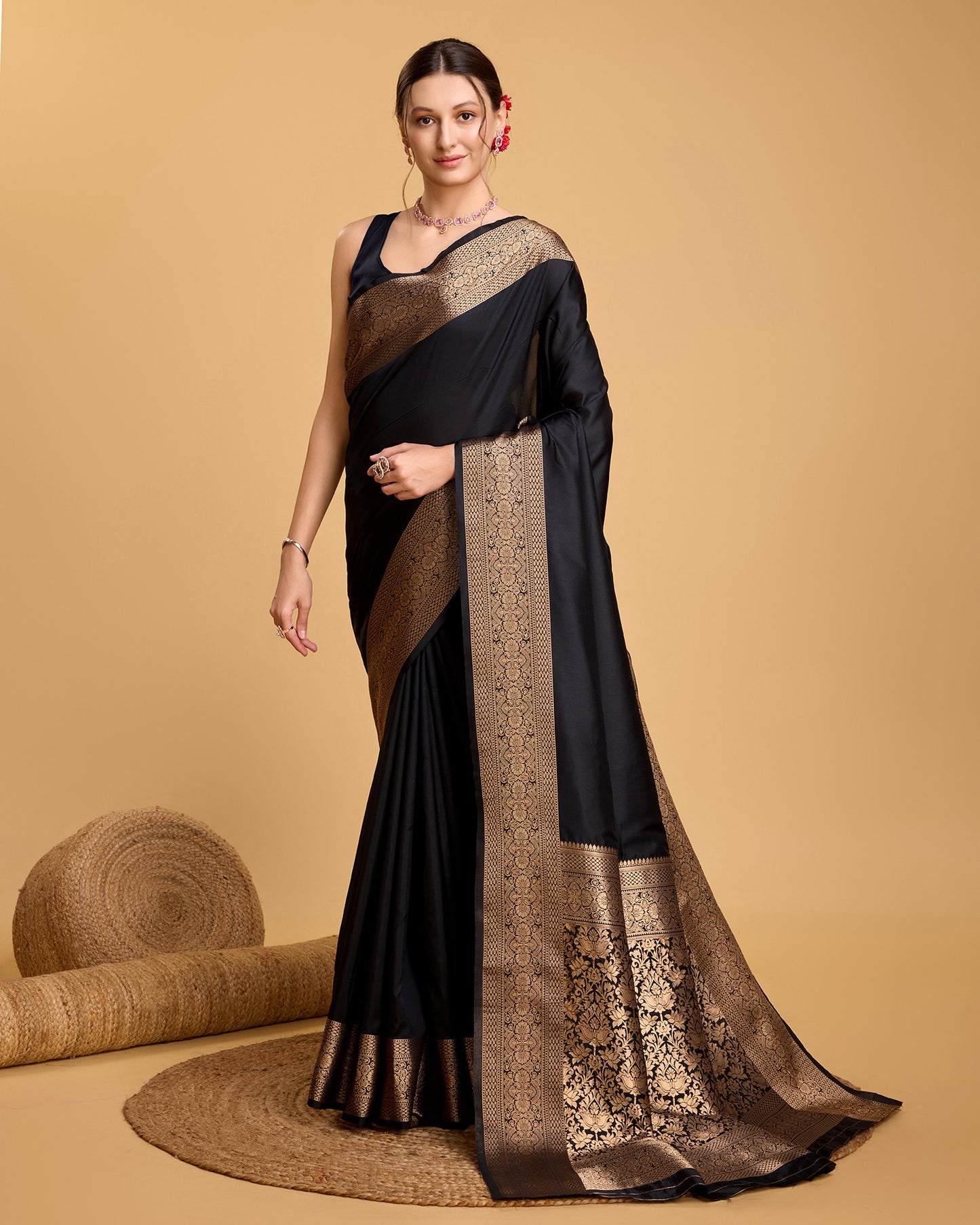 KRIYANSH WOVEN DESIGN ZARI BANARSI SAREE