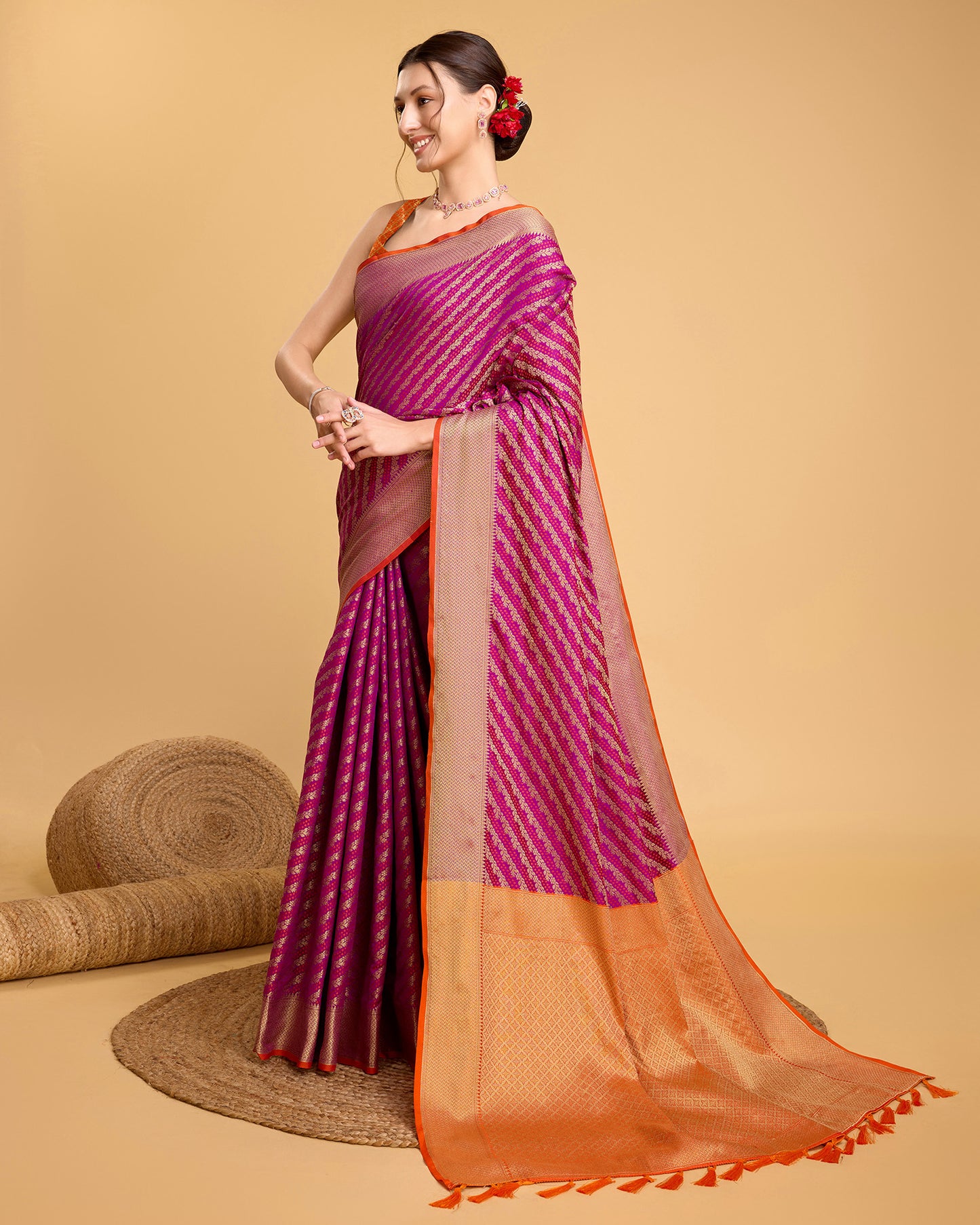 LERI BANARASI PURE PATOLA SILK SAREE RICH PALLU
