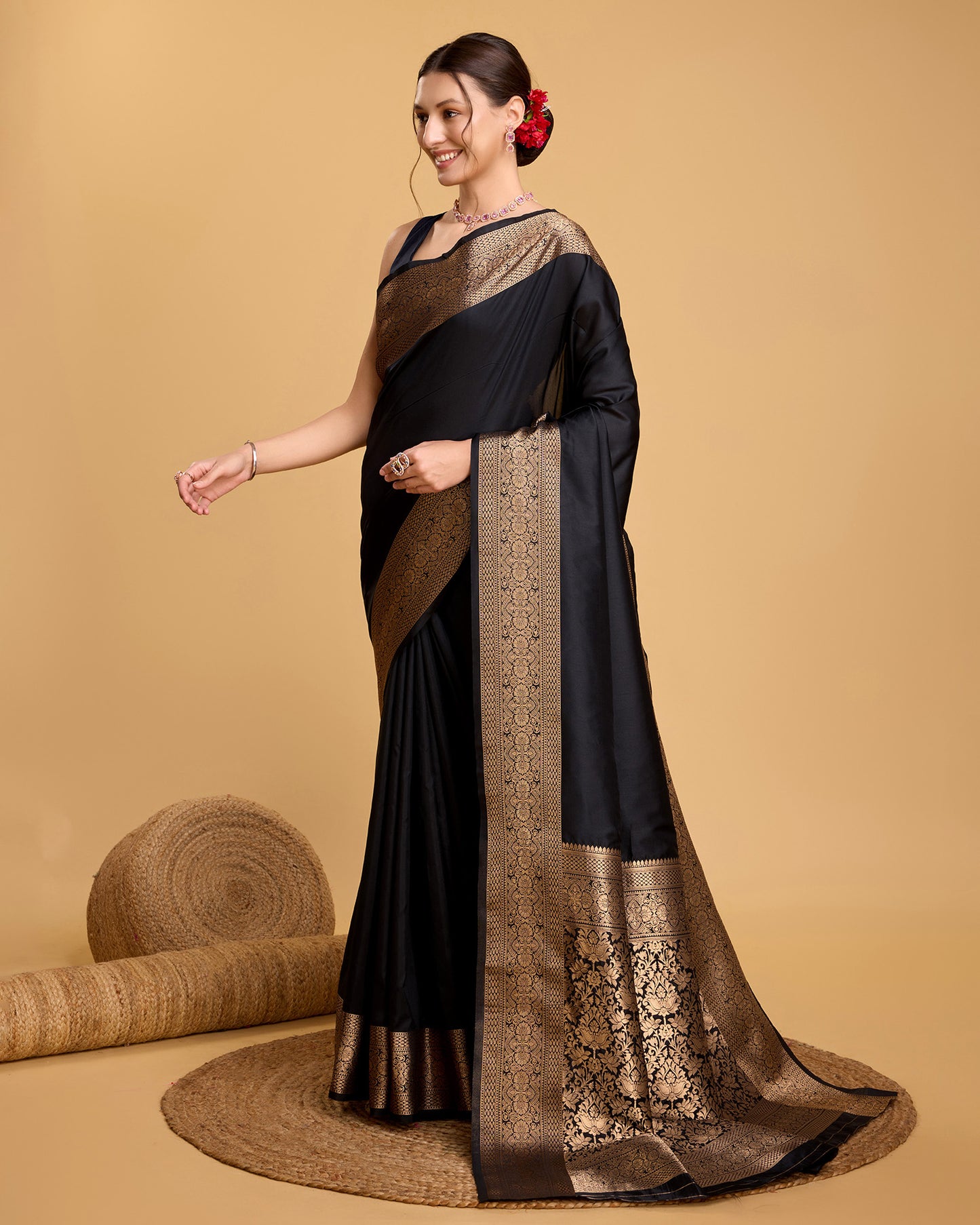 KRIYANSH WOVEN DESIGN ZARI BANARSI SAREE