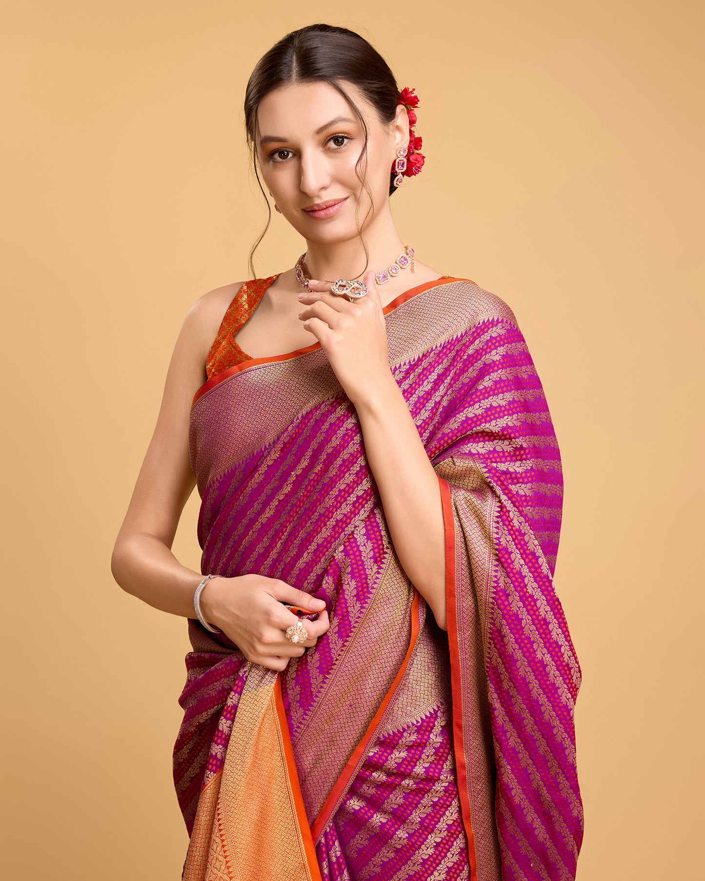 LERI BANARASI PURE PATOLA SILK SAREE RICH PALLU