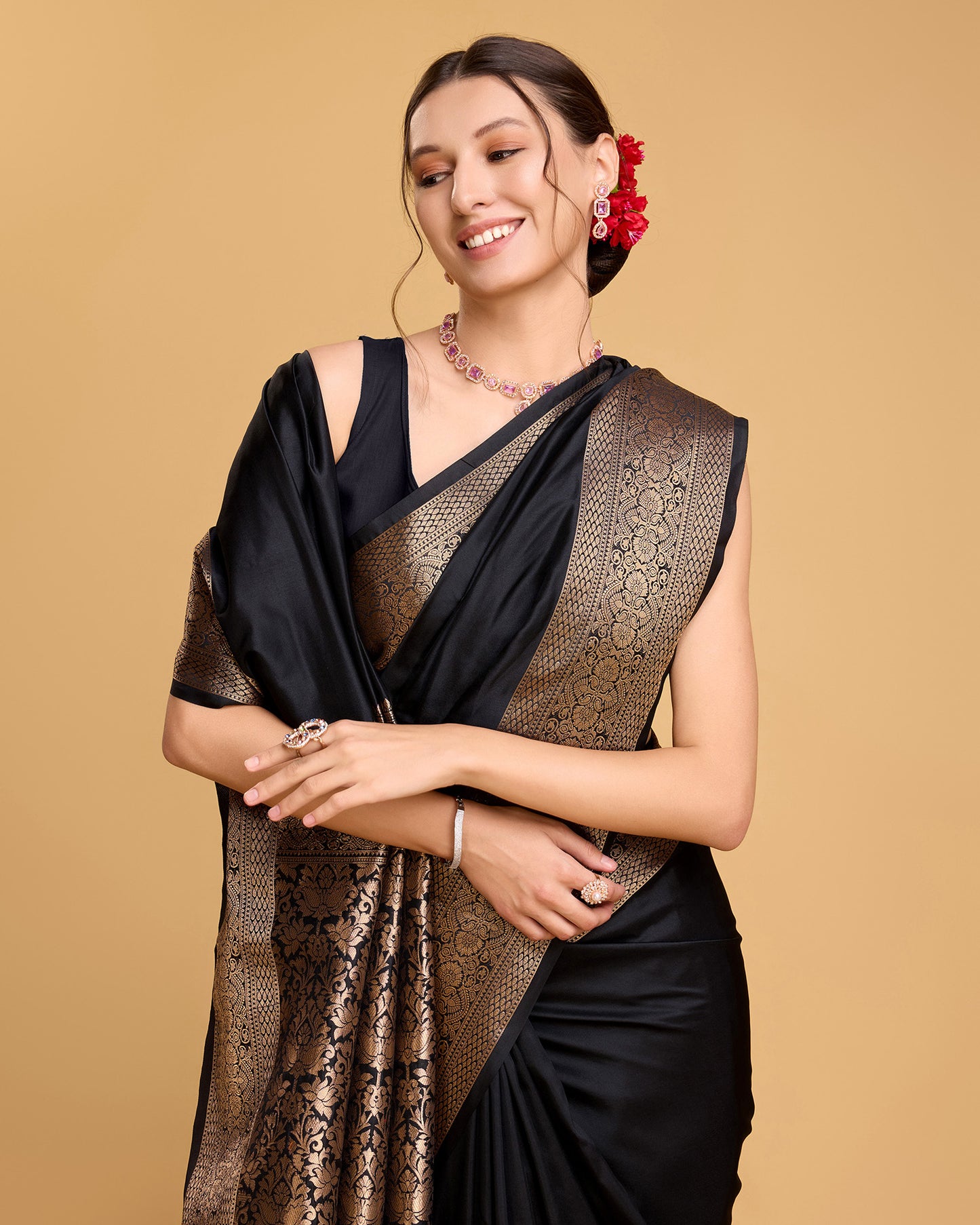 KRIYANSH WOVEN DESIGN ZARI BANARSI SAREE