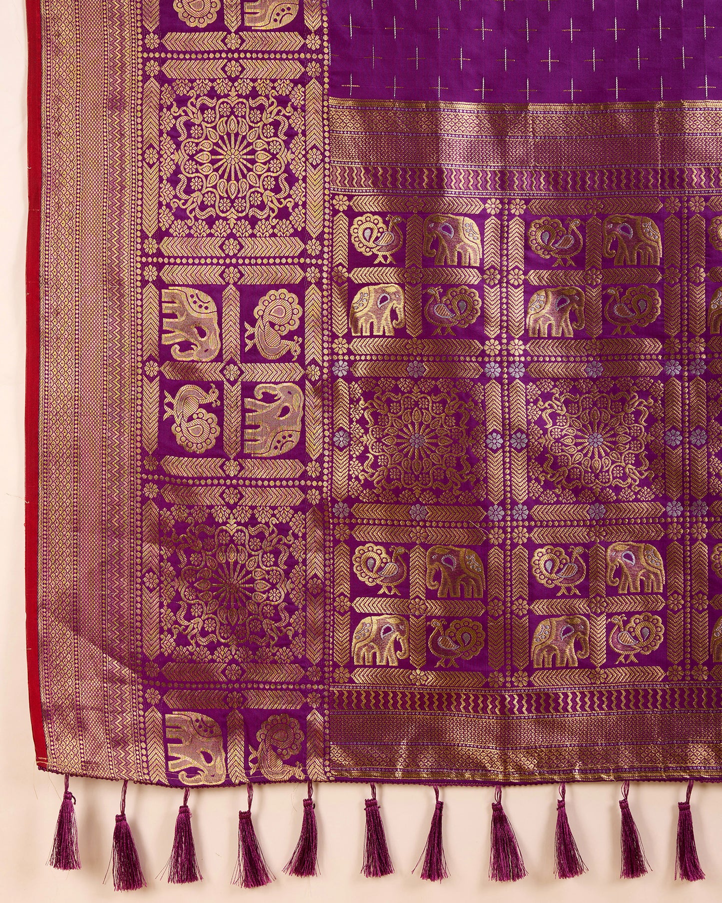 NIMIDIYA WOVEN KANJIPURAM PURE SILK SAREE