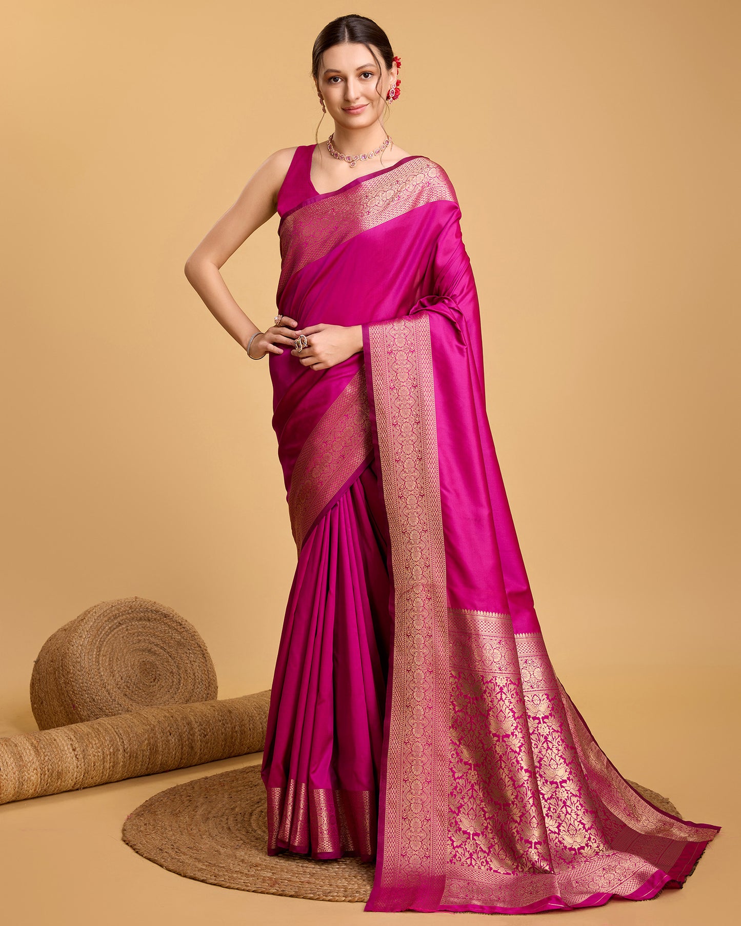KRIYANSH WOVEN DESIGN ZARI BANARSI SAREE
