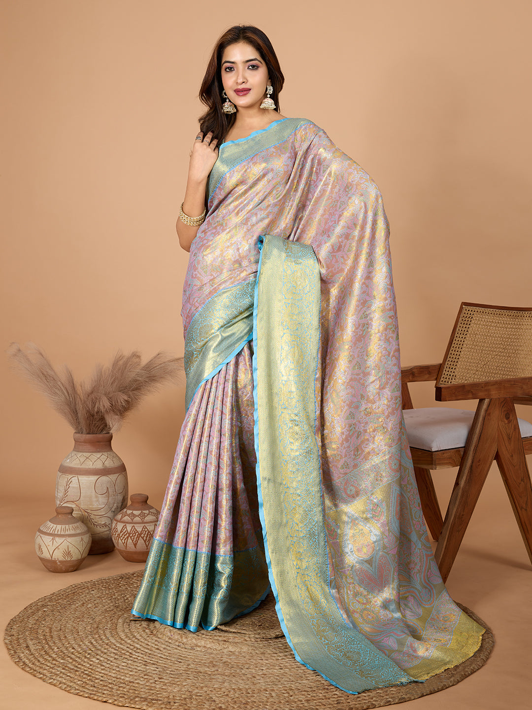 TANUSHREE ETHNIC WEAR TRADITIONAL SILK BANARSI SAREE