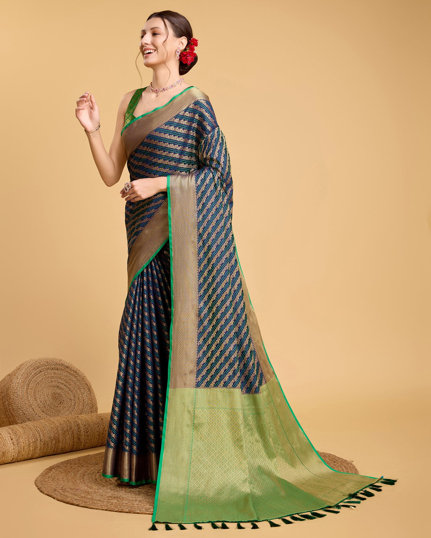 LERI BANARASI PURE PATOLA SILK SAREE RICH PALLU