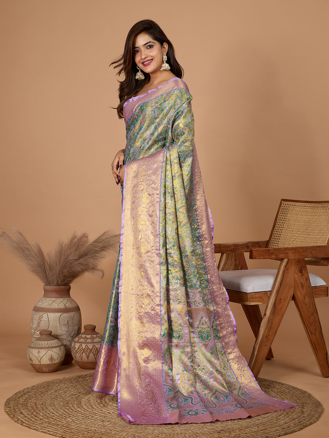 TANUSHREE ETHNIC WEAR TRADITIONAL SILK BANARSI SAREE