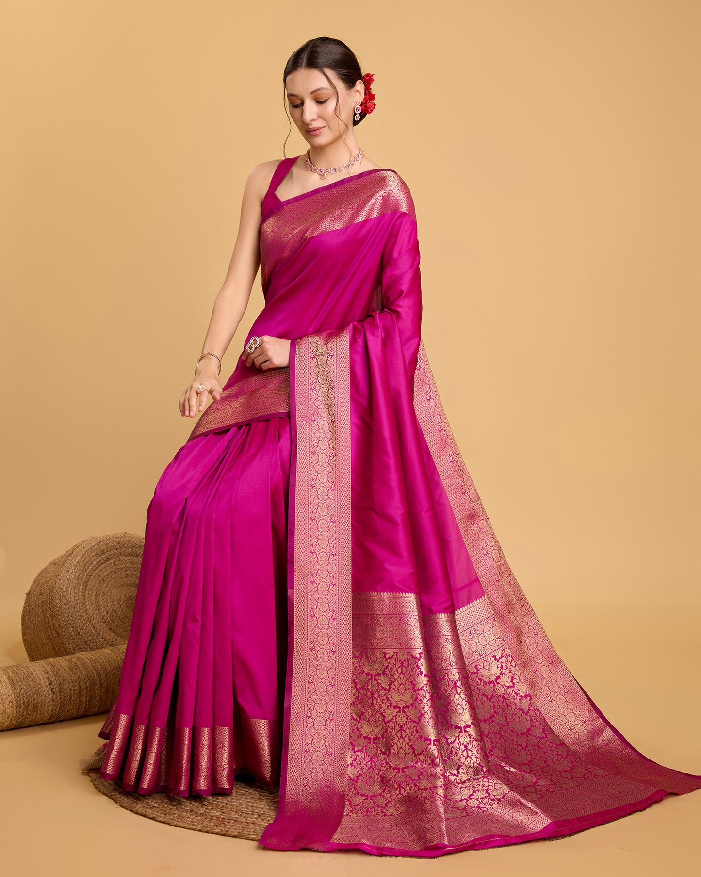 KRIYANSH WOVEN DESIGN ZARI BANARSI SAREE