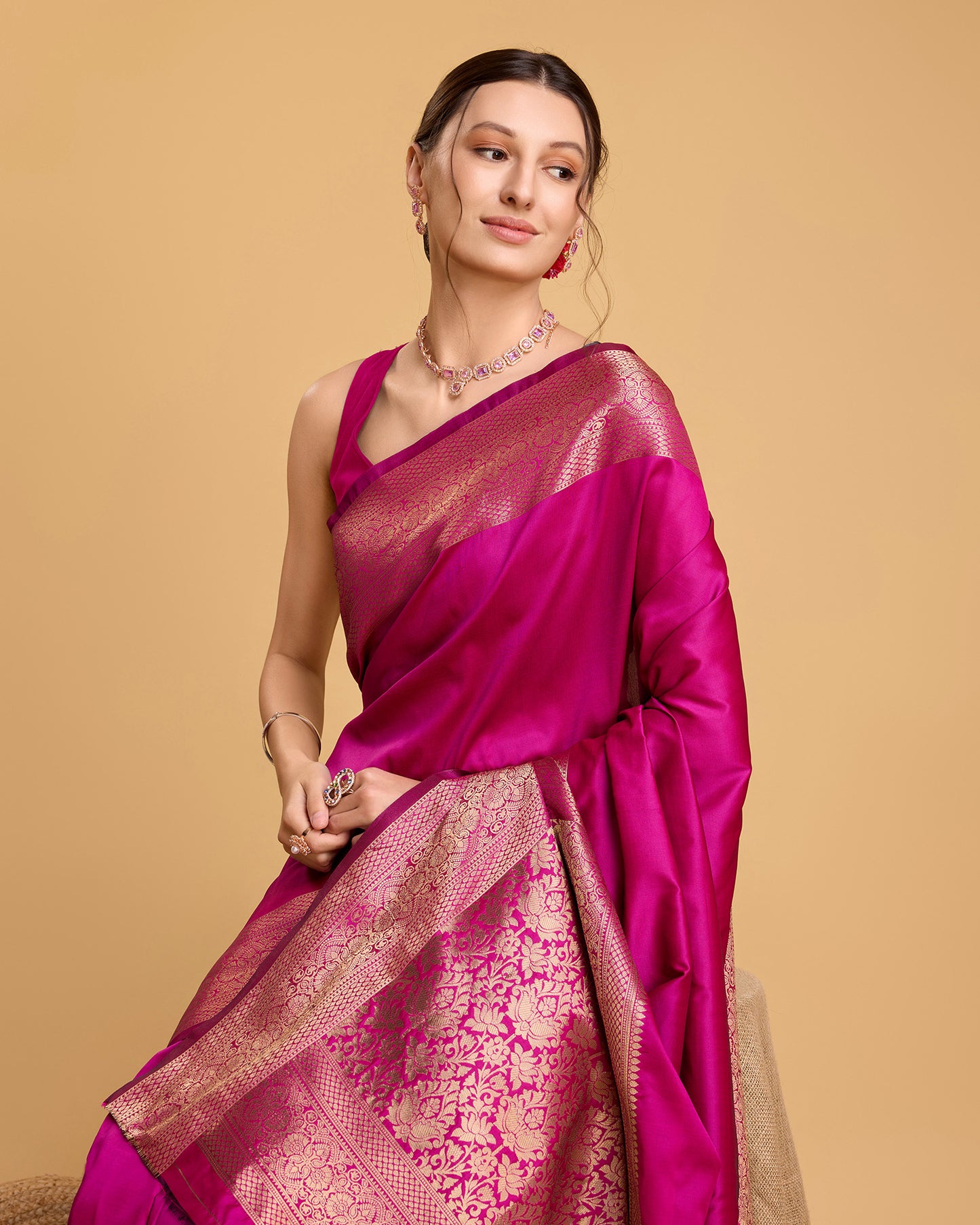 KRIYANSH WOVEN DESIGN ZARI BANARSI SAREE