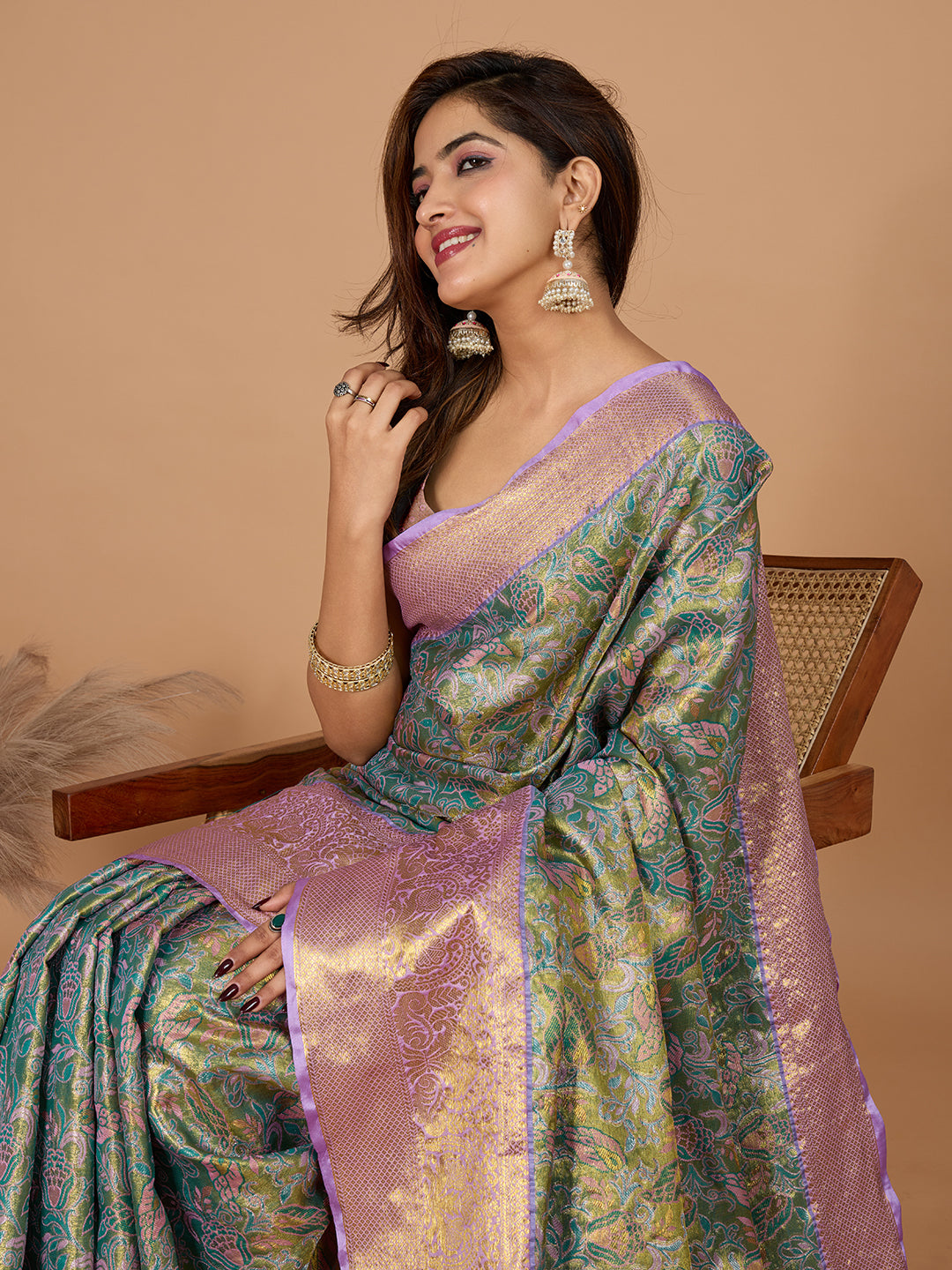 TANUSHREE ETHNIC WEAR TRADITIONAL SILK BANARSI SAREE