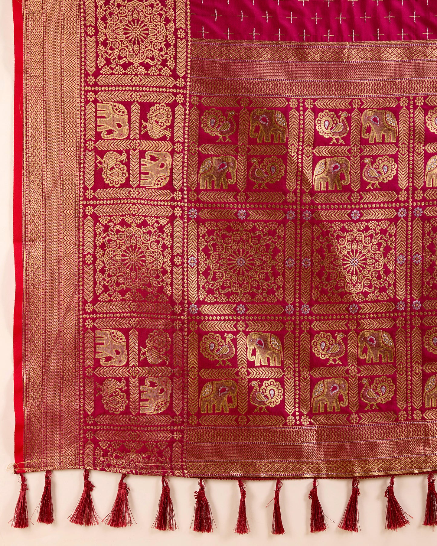 NIMIDIYA WOVEN KANJIPURAM PURE SILK SAREE