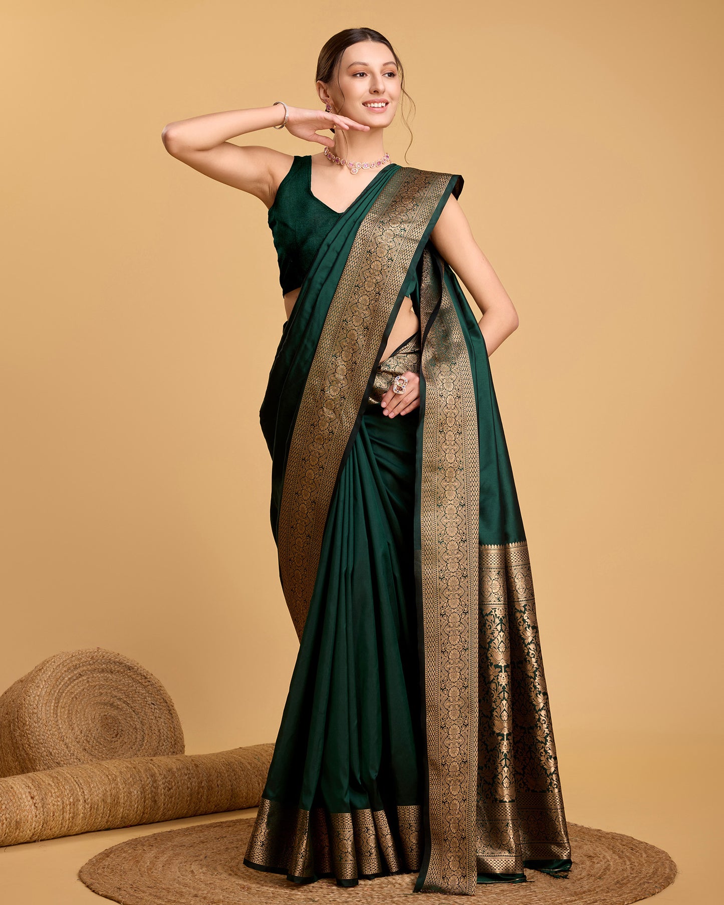 KRIYANSH WOVEN DESIGN ZARI BANARSI SAREE