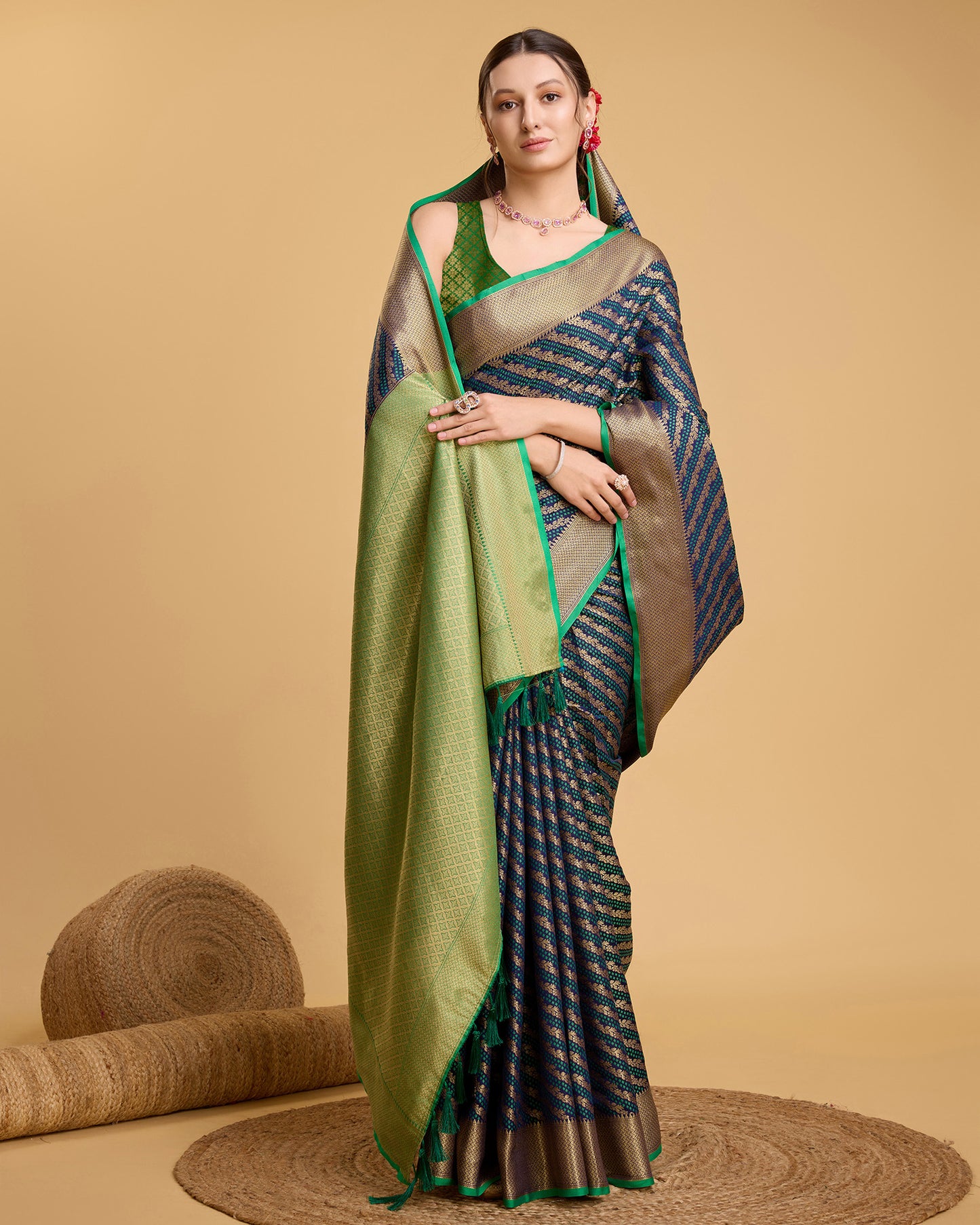 LERI BANARASI PURE PATOLA SILK SAREE RICH PALLU
