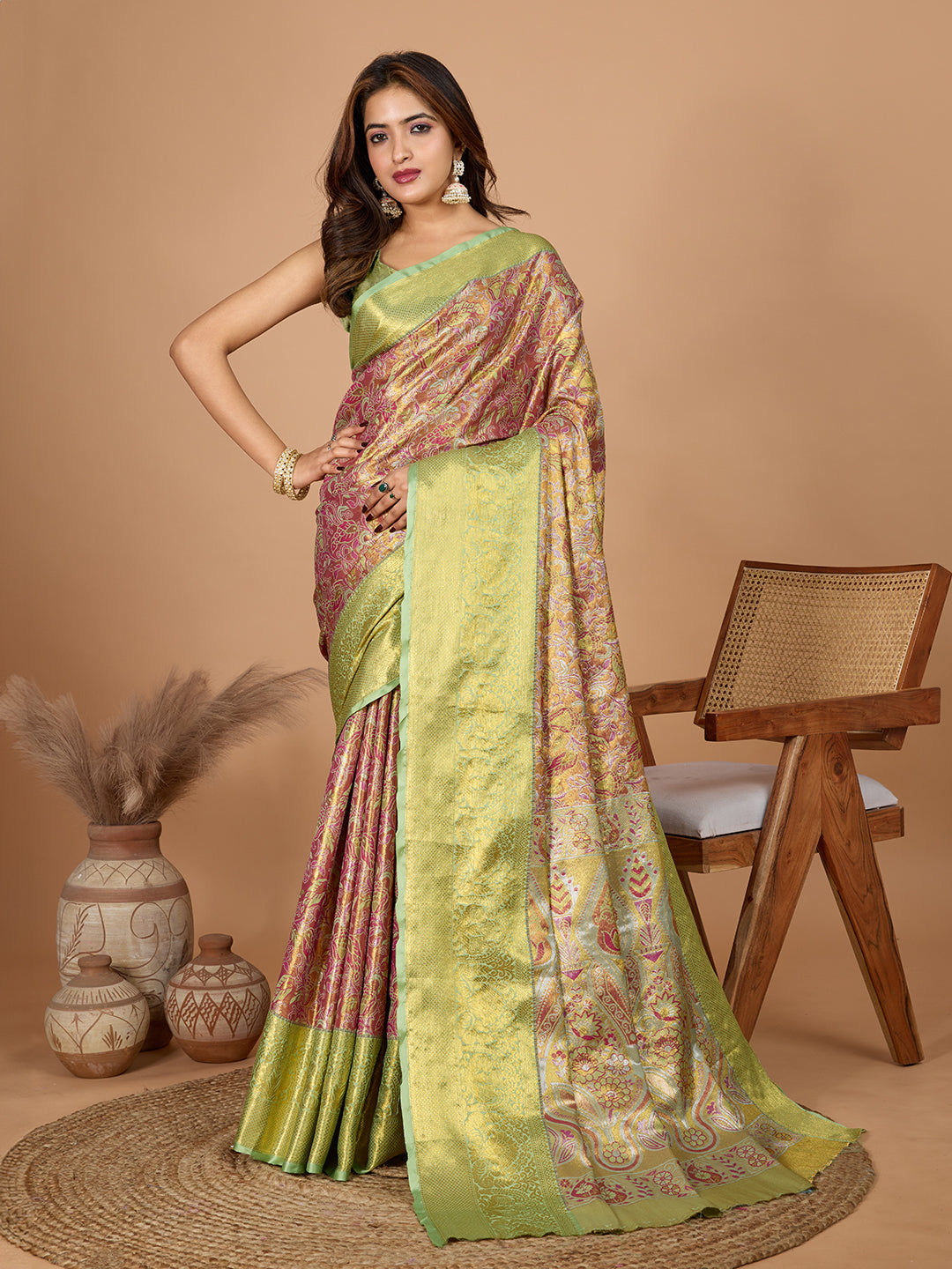 TANUSHREE ETHNIC WEAR TRADITIONAL SILK BANARSI SAREE
