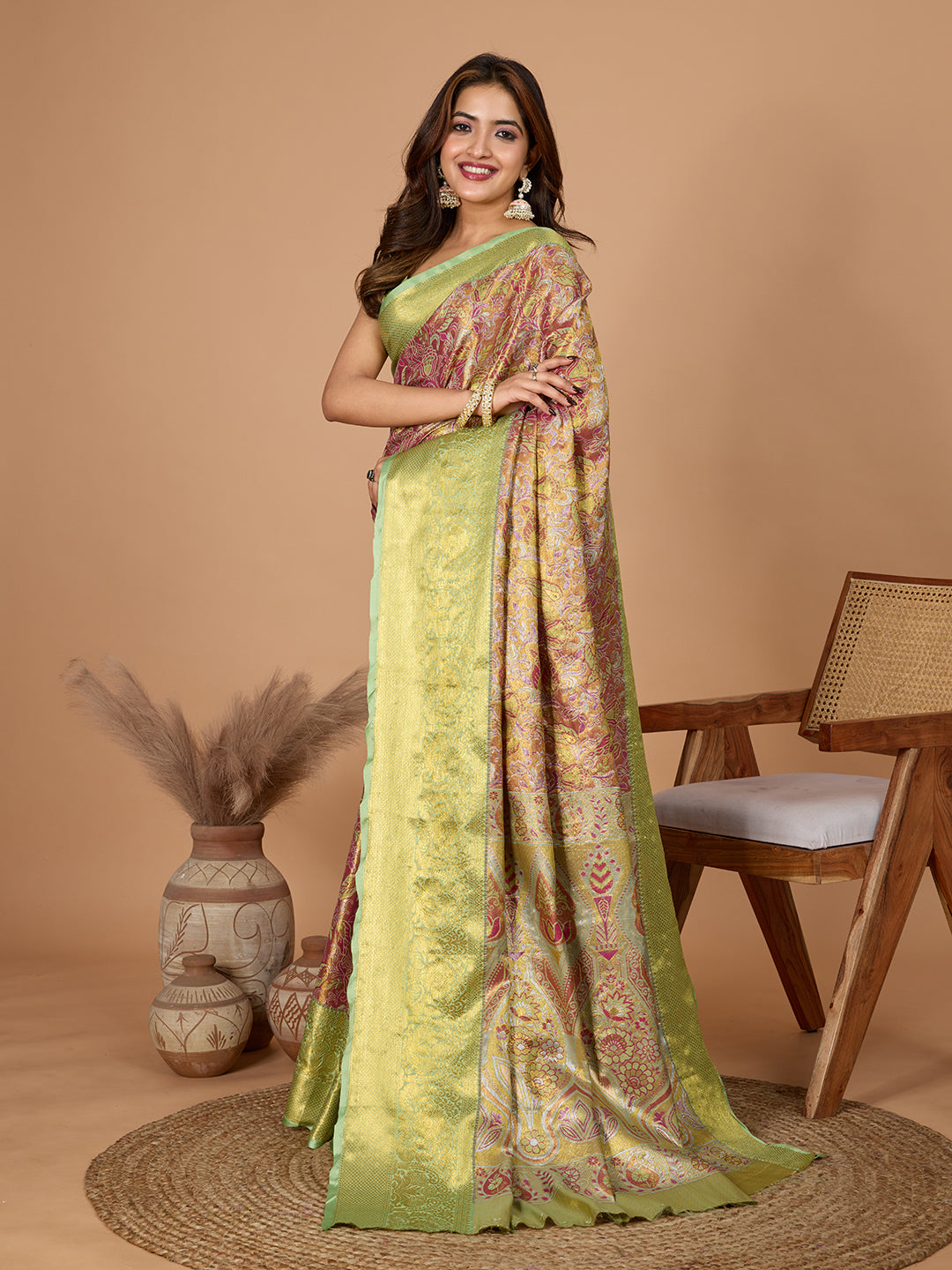 TANUSHREE ETHNIC WEAR TRADITIONAL SILK BANARSI SAREE