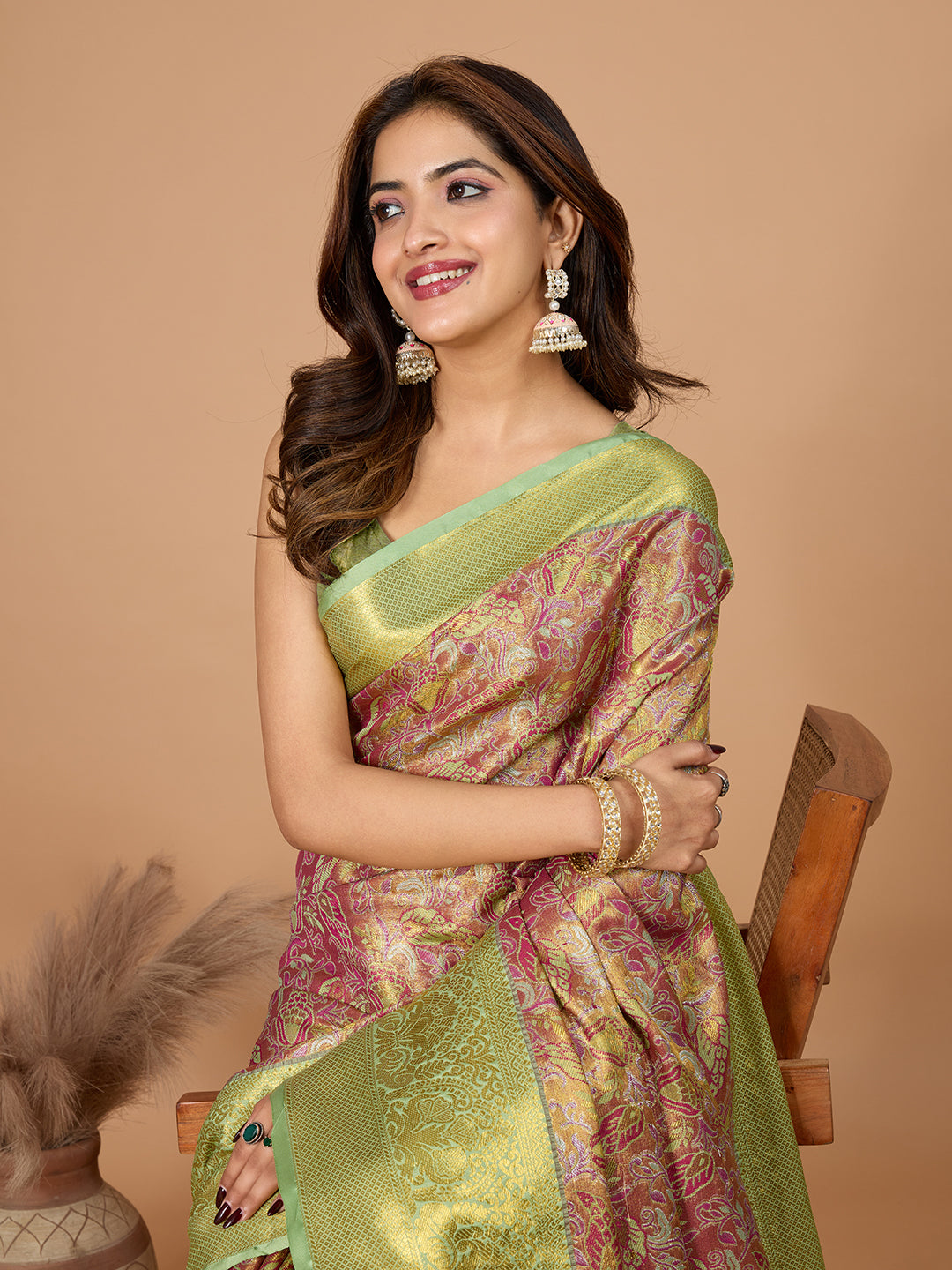 TANUSHREE ETHNIC WEAR TRADITIONAL SILK BANARSI SAREE