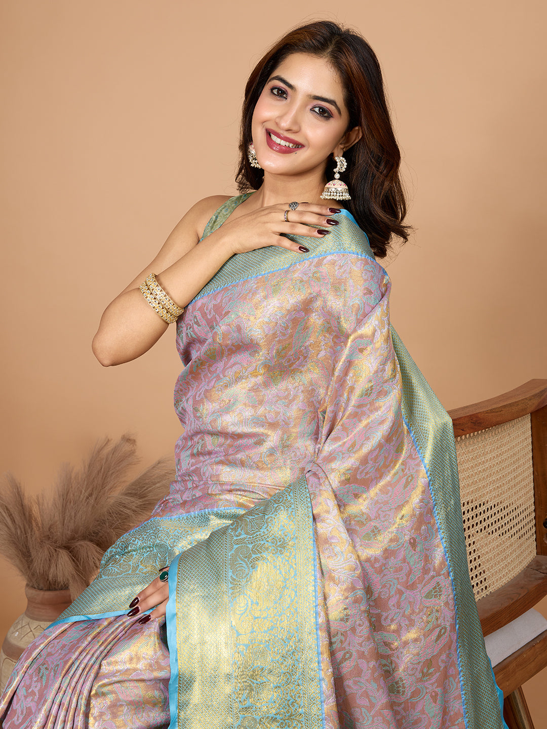 TANUSHREE ETHNIC WEAR TRADITIONAL SILK BANARSI SAREE
