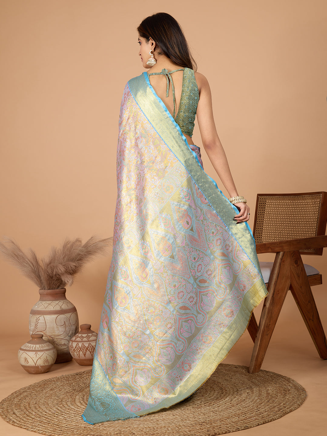 TANUSHREE ETHNIC WEAR TRADITIONAL SILK BANARSI SAREE