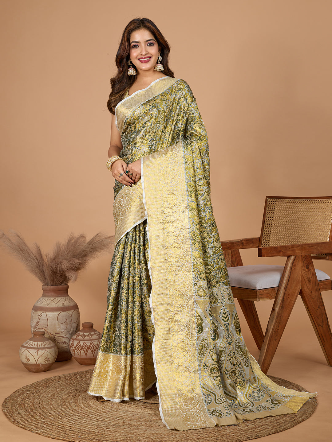 TANUSHREE ETHNIC WEAR TRADITIONAL SILK BANARSI SAREE
