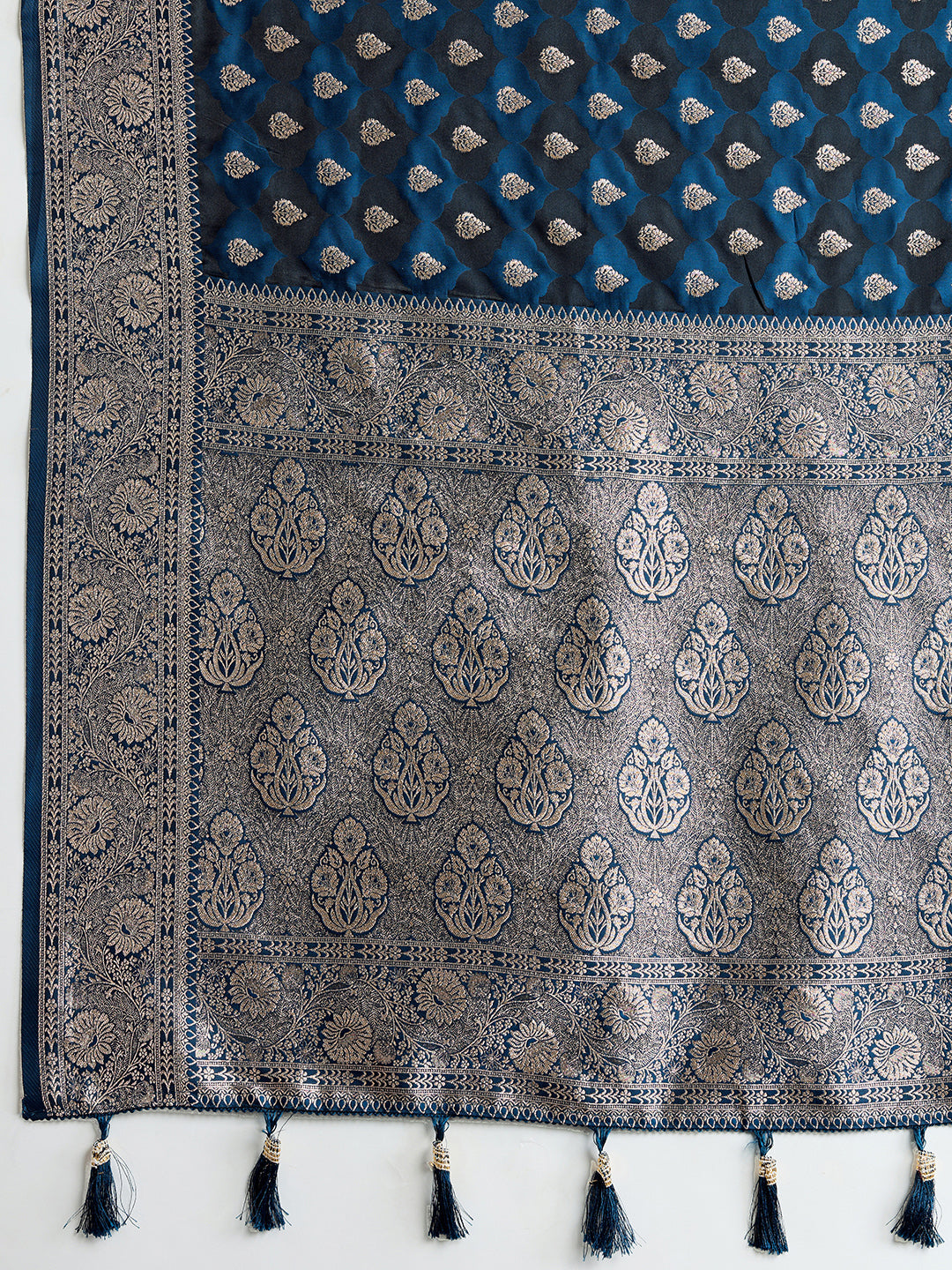 BANARSI STYLE LEELIPEERI WOVEN DESIGN ZARI SILK COTTON SAREE