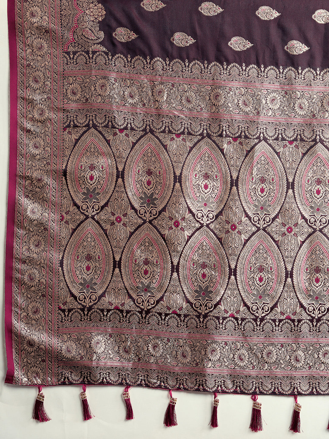 ANNU TEAL PURE SILK SAREE FEATURING TRADITIONAL BANARSI ZARI WEAVING PATTERNS