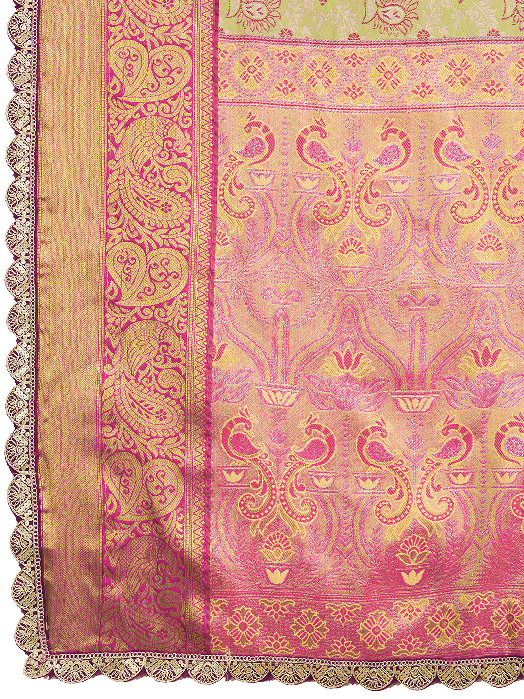 MUNIR WOVEN KANJIVARAM ZARI SILK SAREE