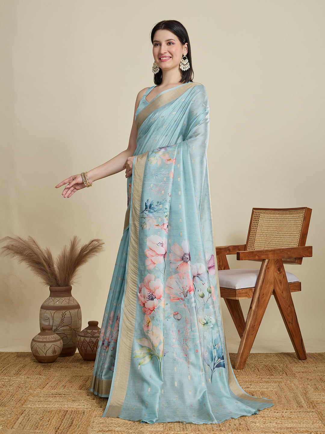 DIGITAL PRINTED COTTON SAREE