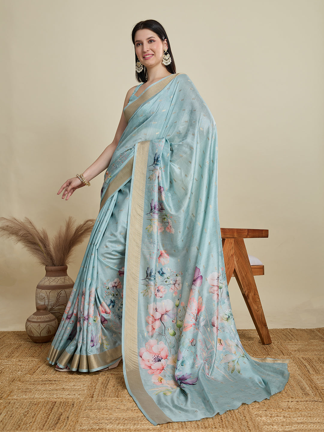 DIGITAL PRINTED COTTON SAREE