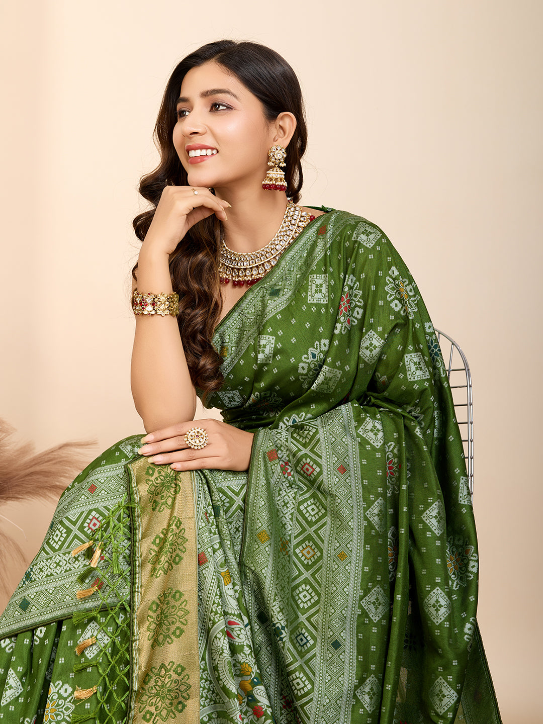 BANARASI PURE SILK MINA KARI SAREE WEAVED & RICH PALLU