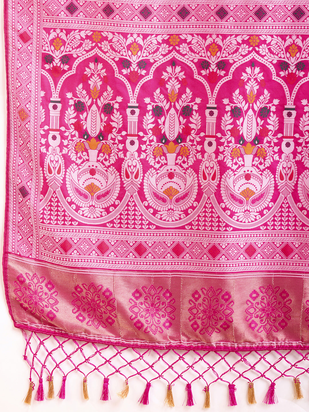 BANARASI PURE SILK MINA KARI SAREE WEAVED & RICH PALLU