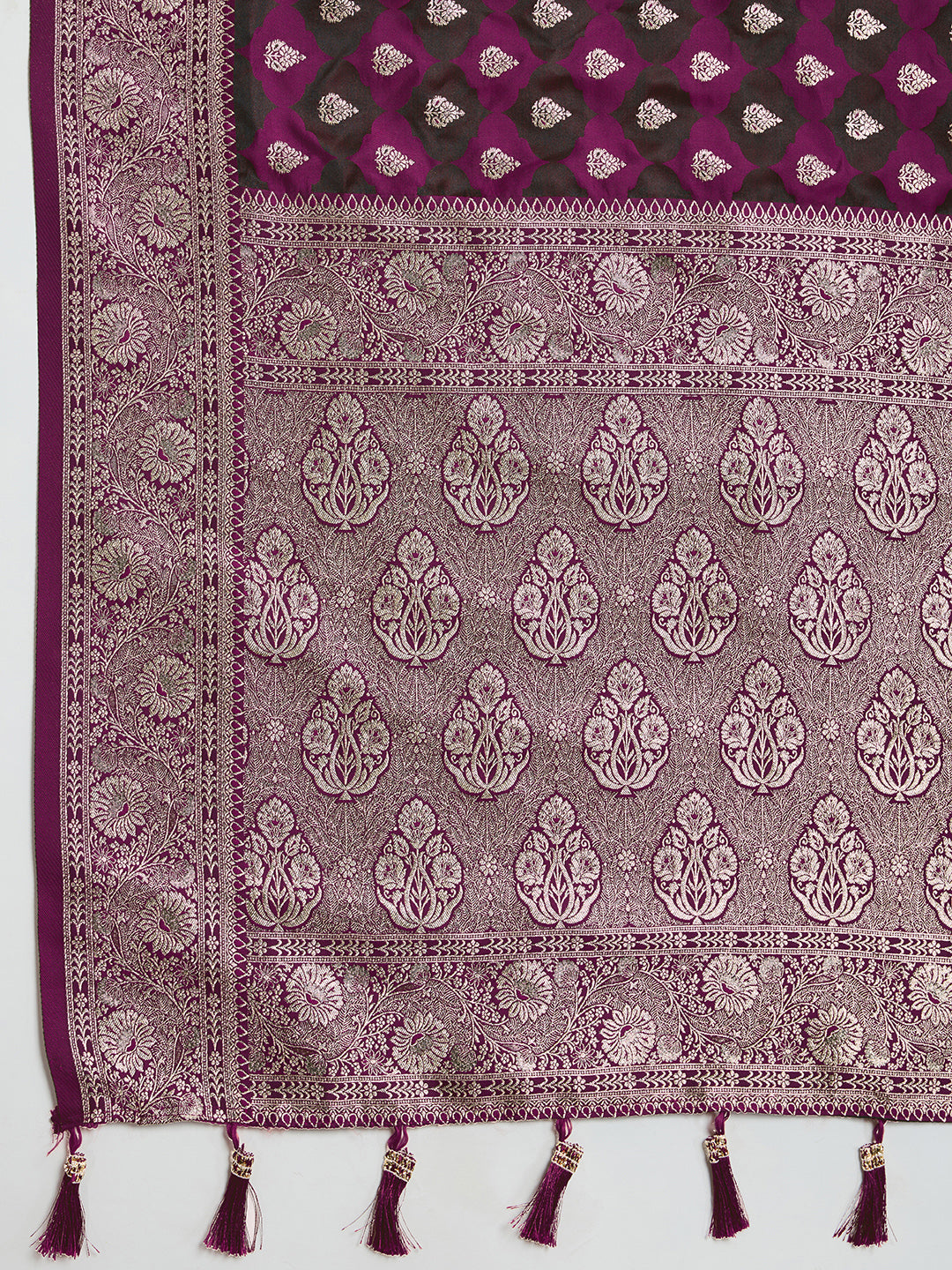 BANARSI STYLE LEELIPEERI WOVEN DESIGN ZARI SILK COTTON SAREE