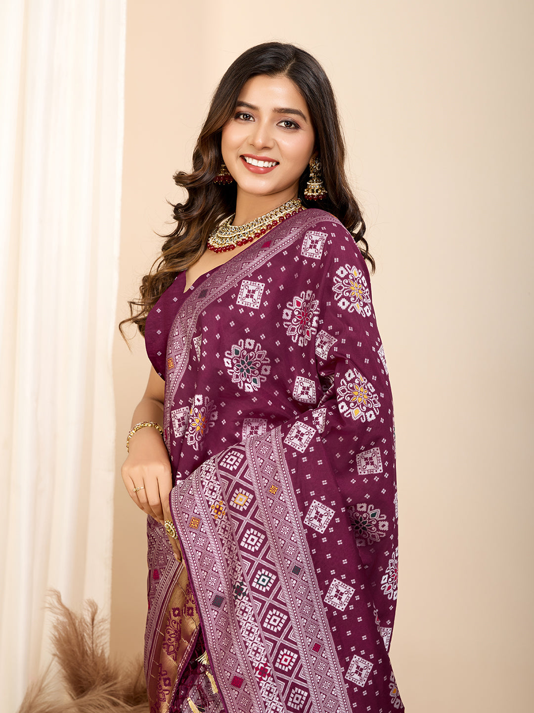 BANARASI PURE SILK MINA KARI SAREE WEAVED & RICH PALLU