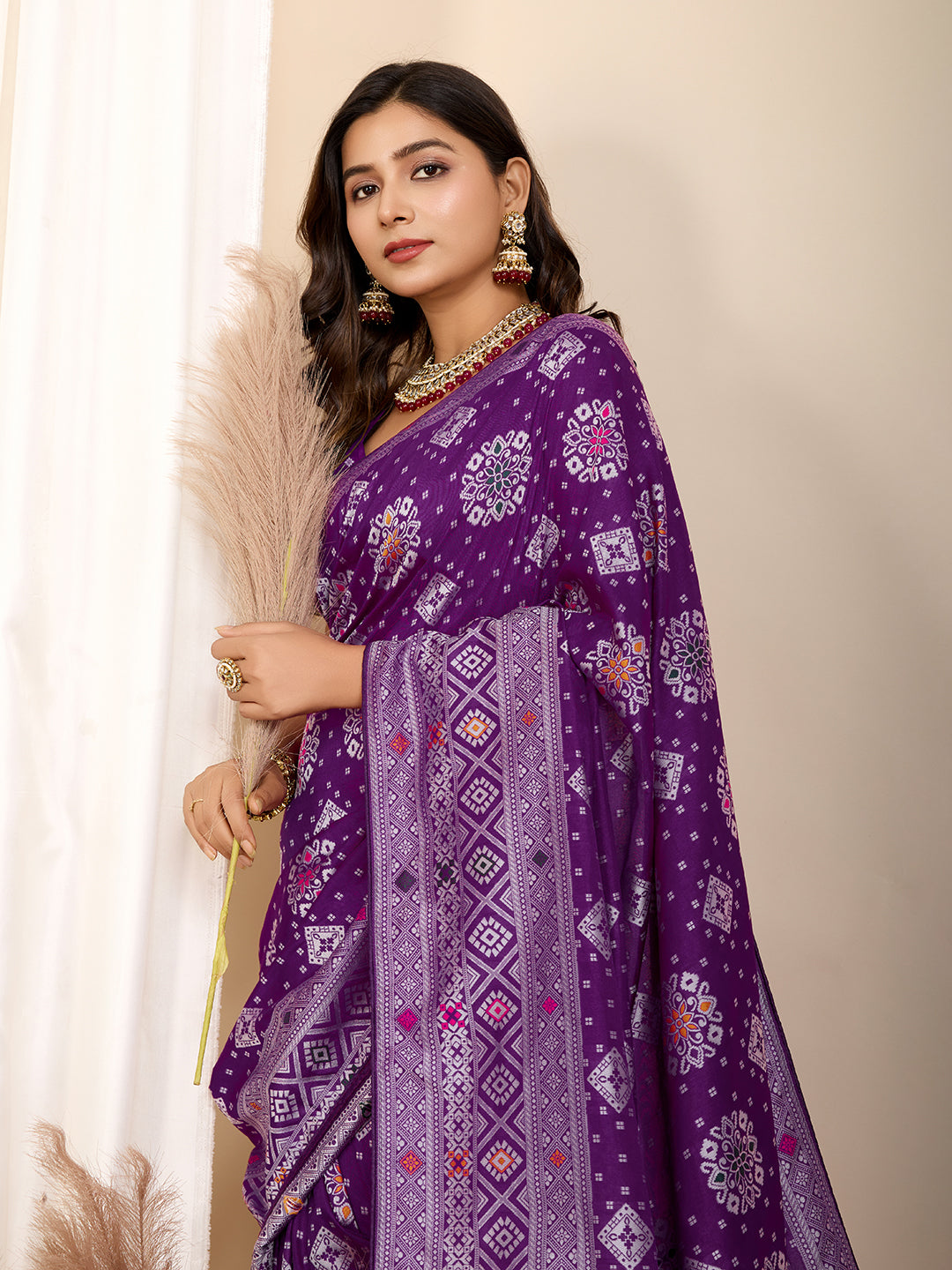 BANARASI PURE SILK MINA KARI SAREE WEAVED & RICH PALLU