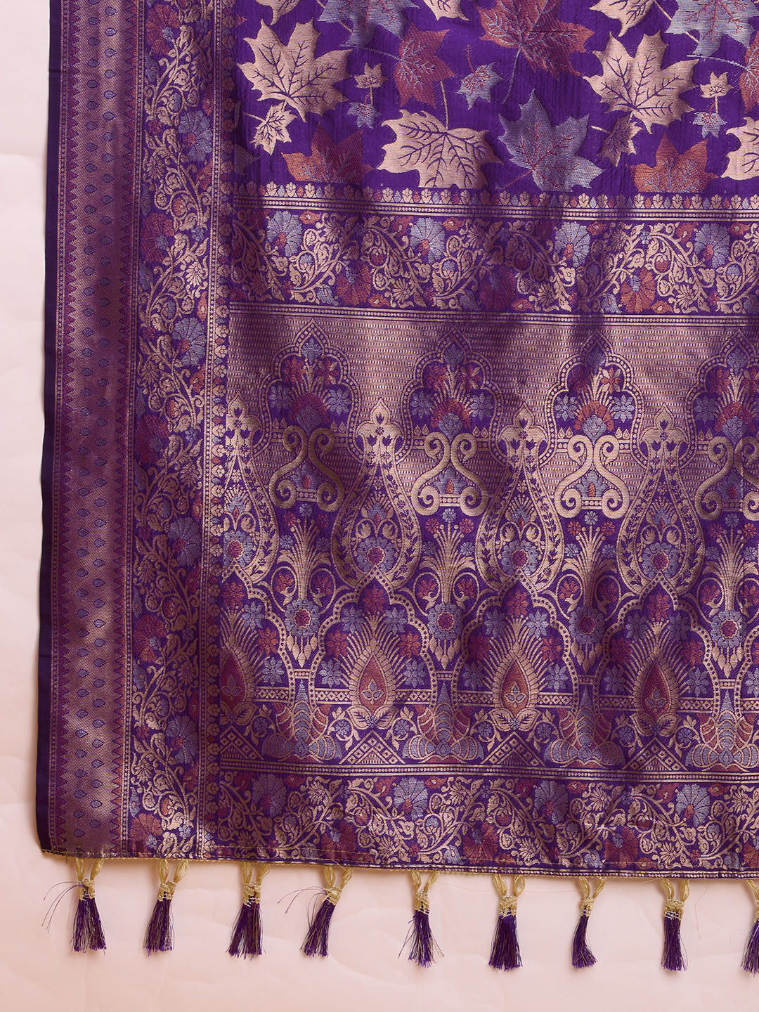 SARVADA SOFT SILK COPPER ZARI WEAVING SILK SAREE