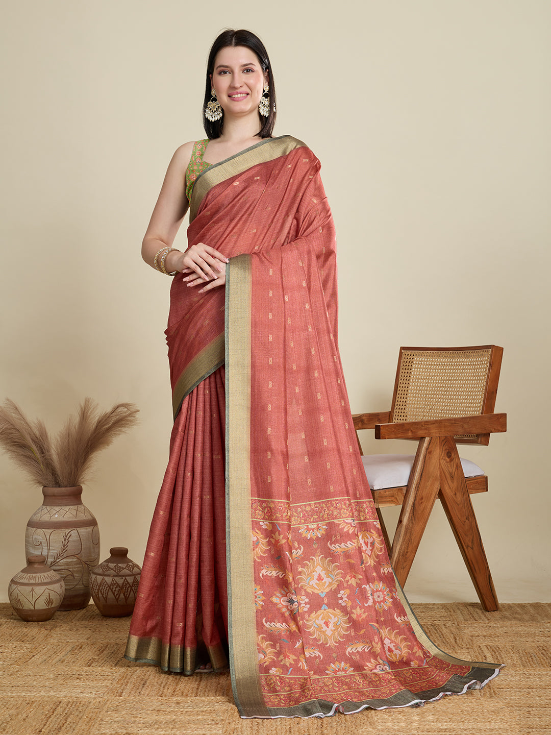 DIGITAL PRINTED COTTON SAREE