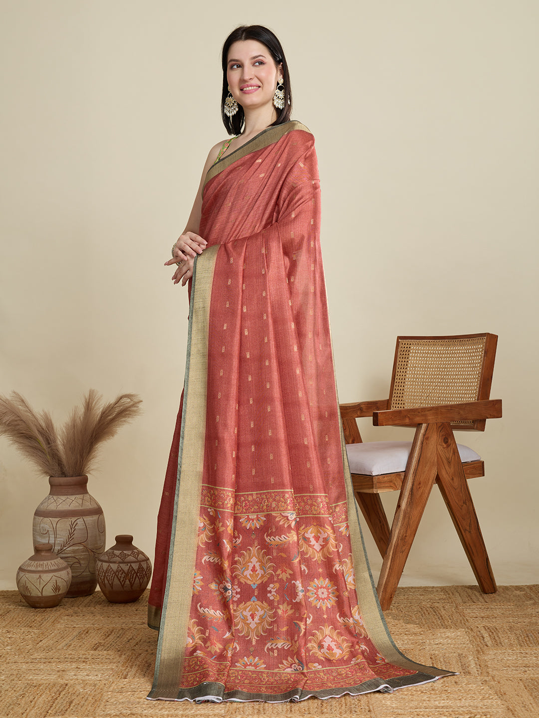DIGITAL PRINTED COTTON SAREE