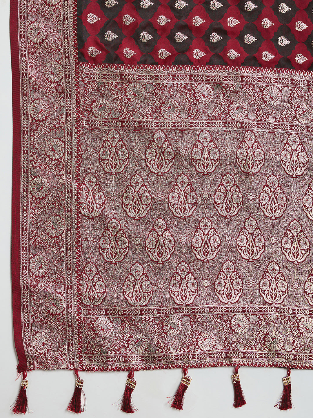 BANARSI STYLE LEELIPEERI WOVEN DESIGN ZARI SILK COTTON SAREE
