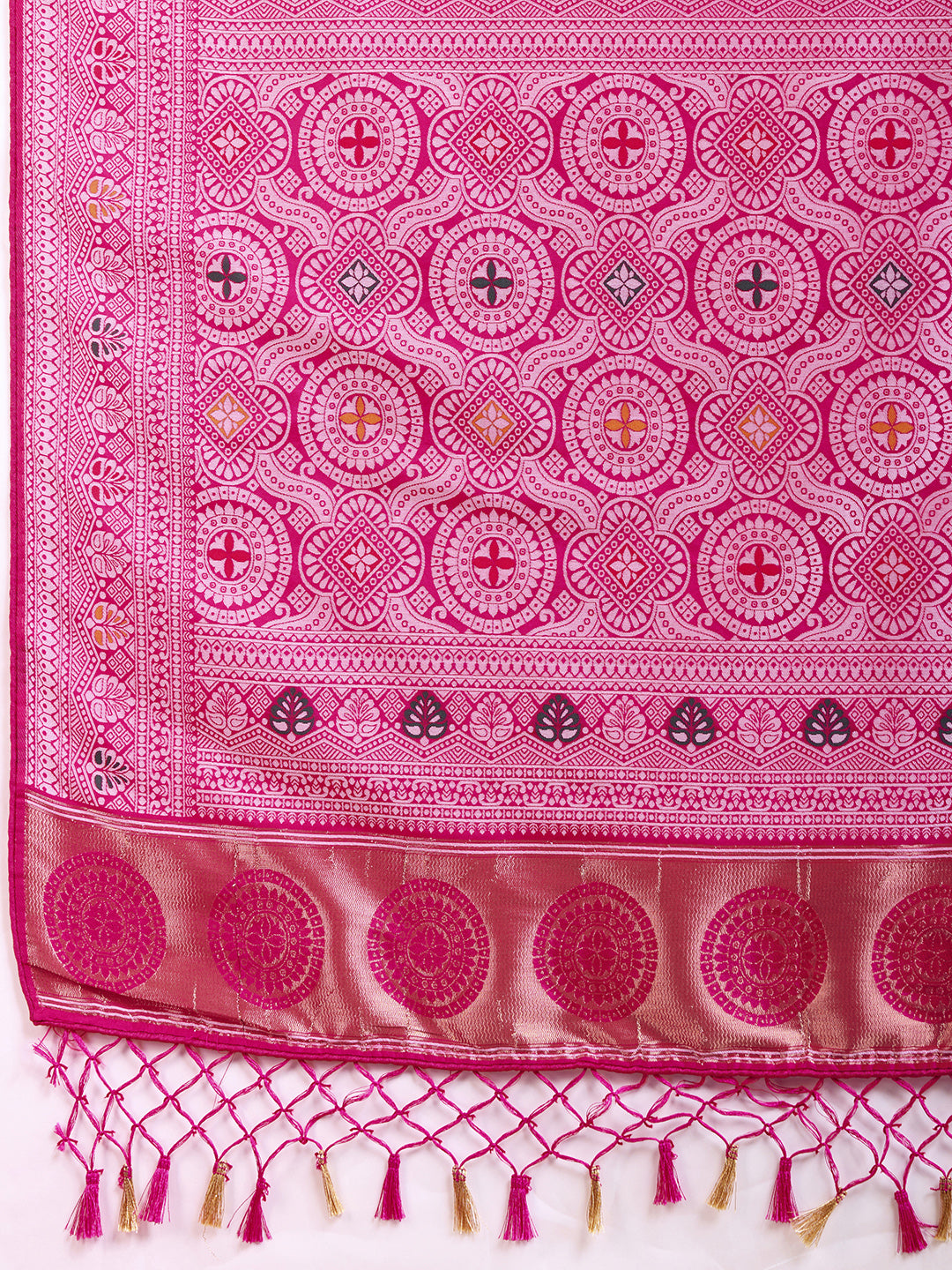 LATEST JACQUARD GOLD ZARI WOVEN LITCHI SILK BANARSI SAREE