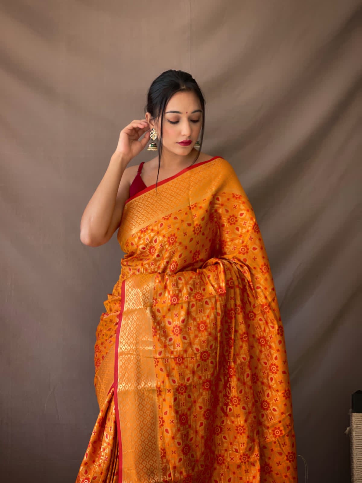LERI BANARASI PURE PATOLA SILK SAREE RICH PALLU