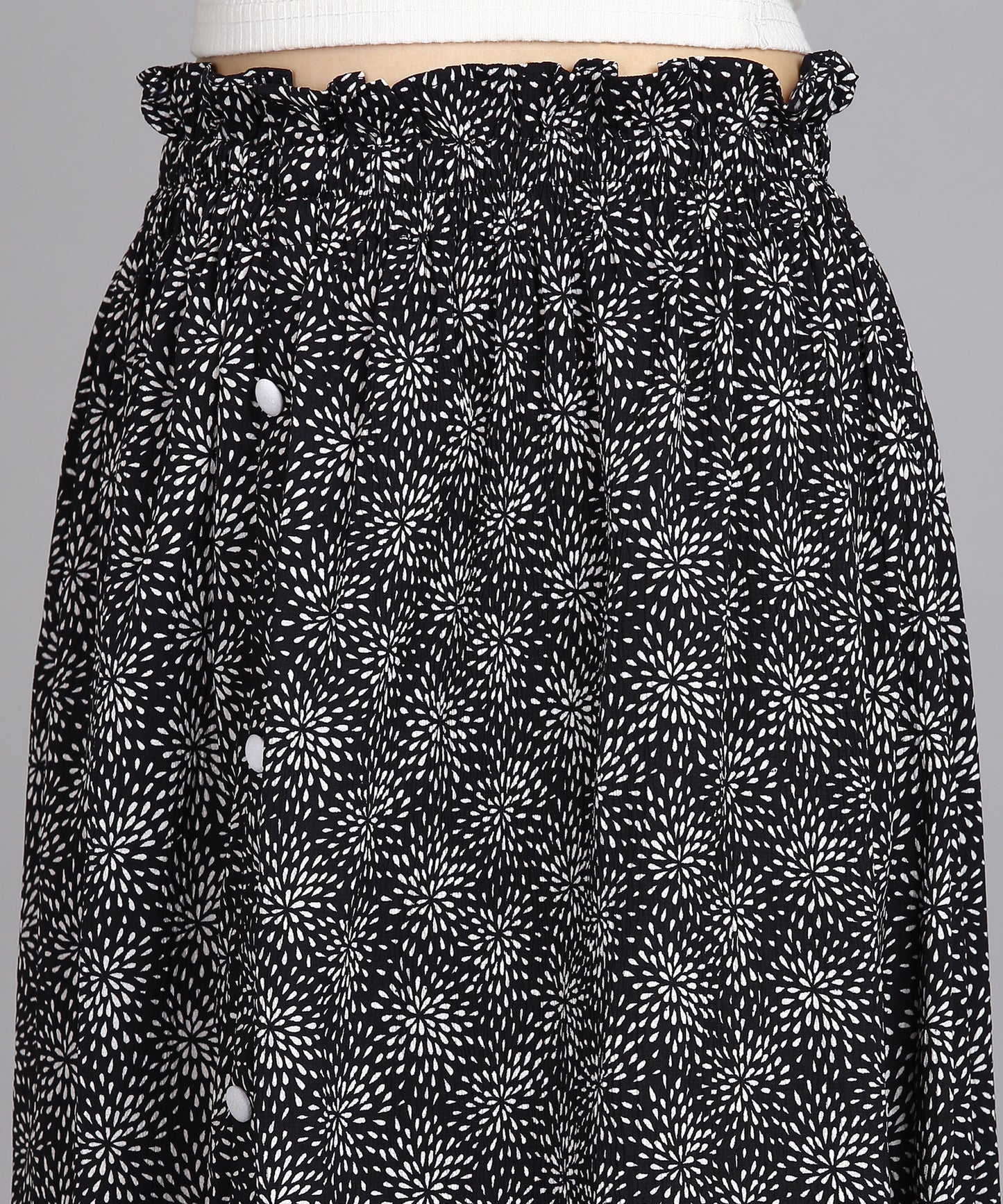 SDGRATITUDE WOMEN PRINTED A-LINE SKIRT