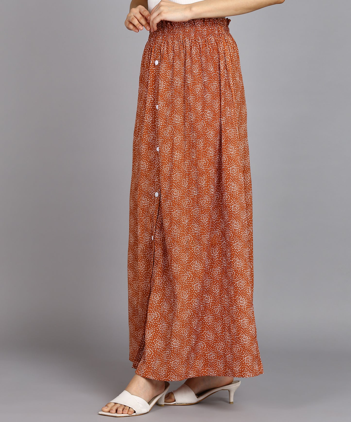 SDGRATITUDE WOMEN PRINTED A-LINE SKIRT