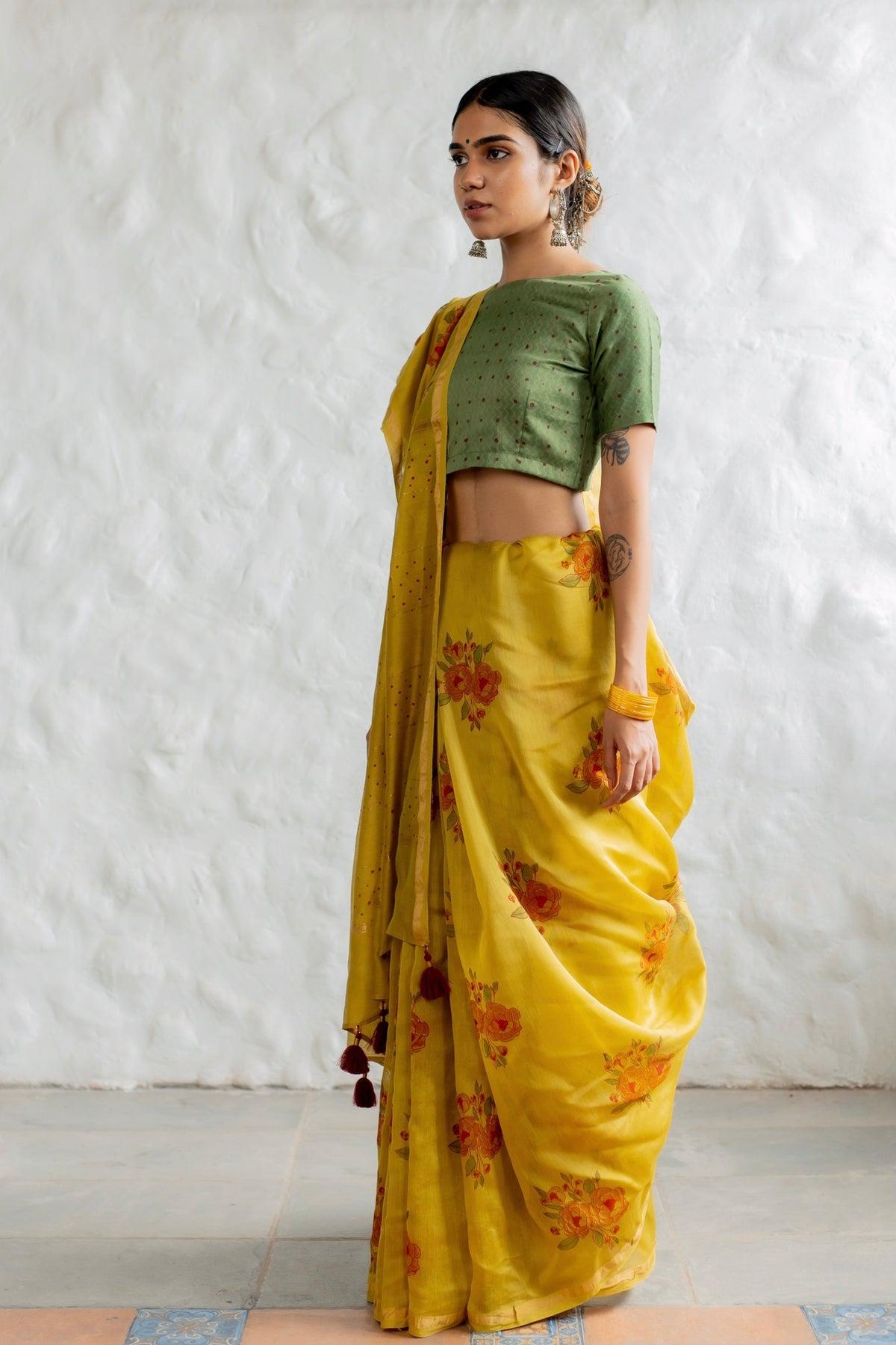 LINEN CHAPPA SAREE