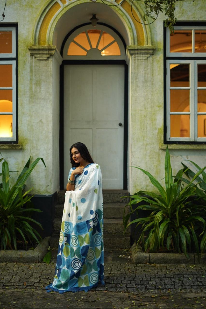 LINEN CHAPPA SAREE